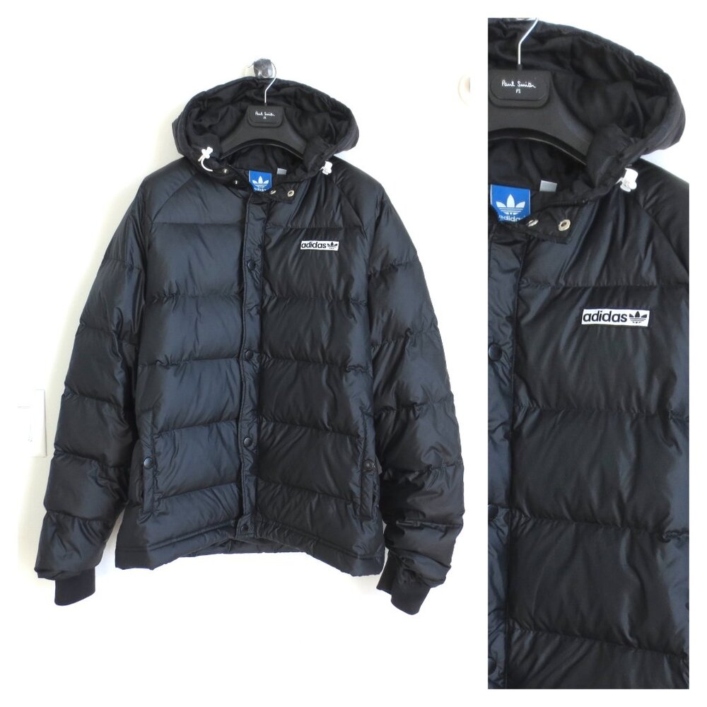 ADIDAS MEN'S HOODIE DUCK DOWN JACKET Sz-XL